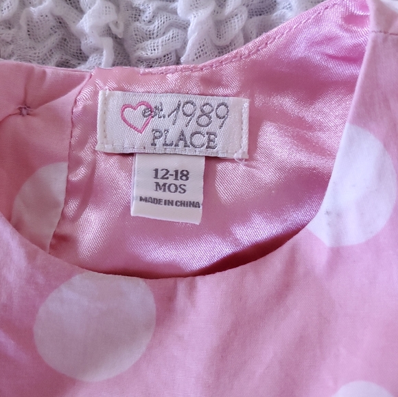 Children’s Place Girls pink dress size 12-18 mont… - Picture 3 of 6